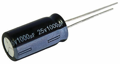 1000μF/25V ΠΥΚΝΩΤΗΣ ΗΛΕΚΤΡΟΛΟΓΙΚΟΣ 105°C 10x20mm