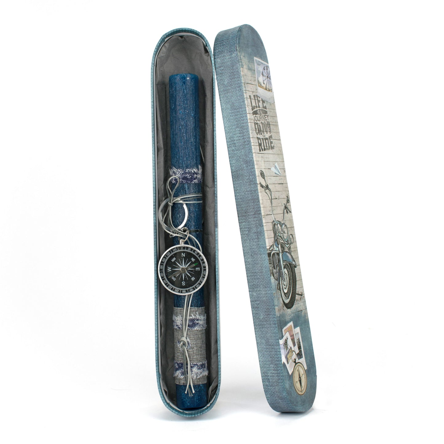 086-Λαμπάδα μπρελόκ πυξίδα