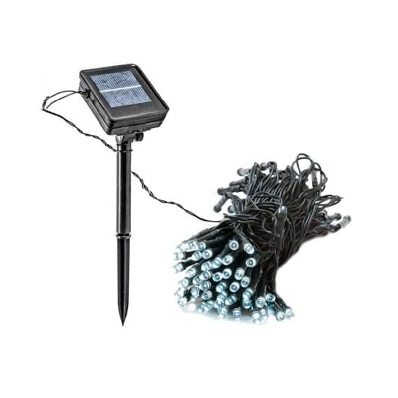 100L Χριστουγεννιάτικα Ηλιακά Λαμπάκια Led με Φωτοβολταϊκό Πάνελ 10m Θερμό Χρώμα - Christmas solar LED lights warm light 041052