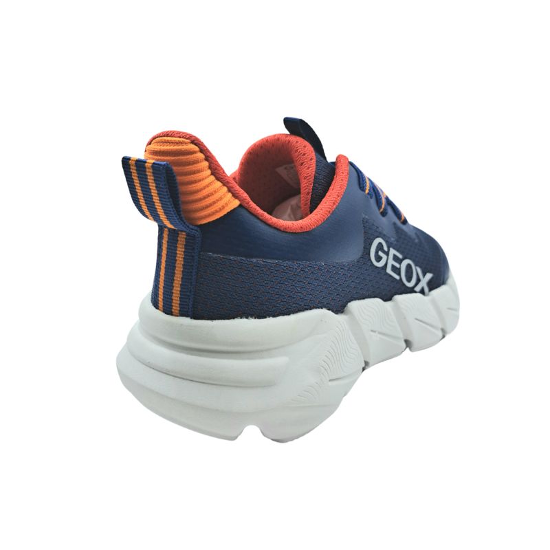 Geox J Flexyper Fast Boy J46N1A0149JC4002 Αθλητικό σε συνθετικό δέρμα και ύφασμα Λευκό -Μπλέ