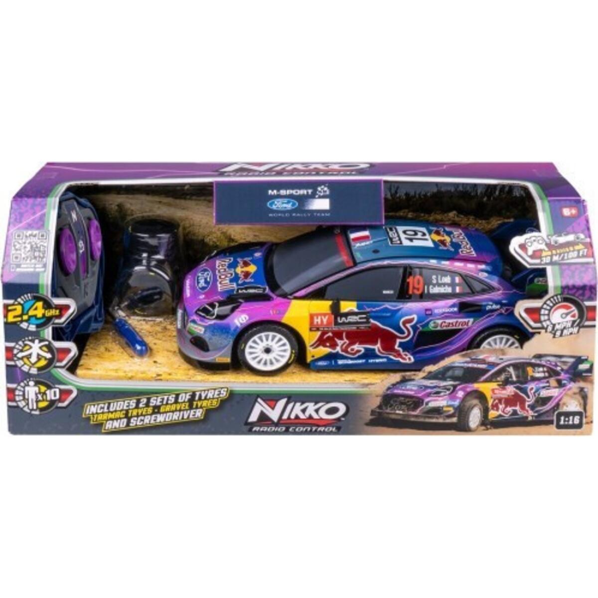 Τηλεκατευθυνόμενο Αυτοκίνητο Nikko RC wrc red bull with tyres