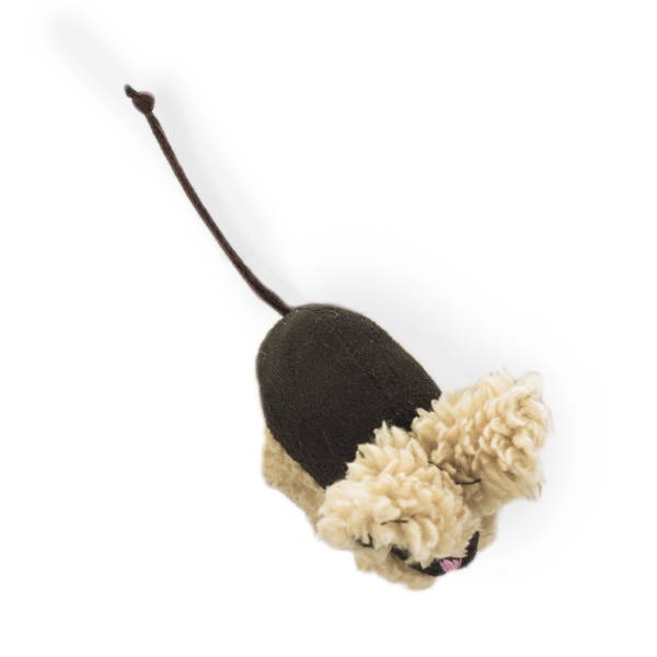 AFP Snow Mouse Toy With Catnip - Ποντικάκι Παιχνίδι Γάτας Με Catnip - Σκούρο Καφέ