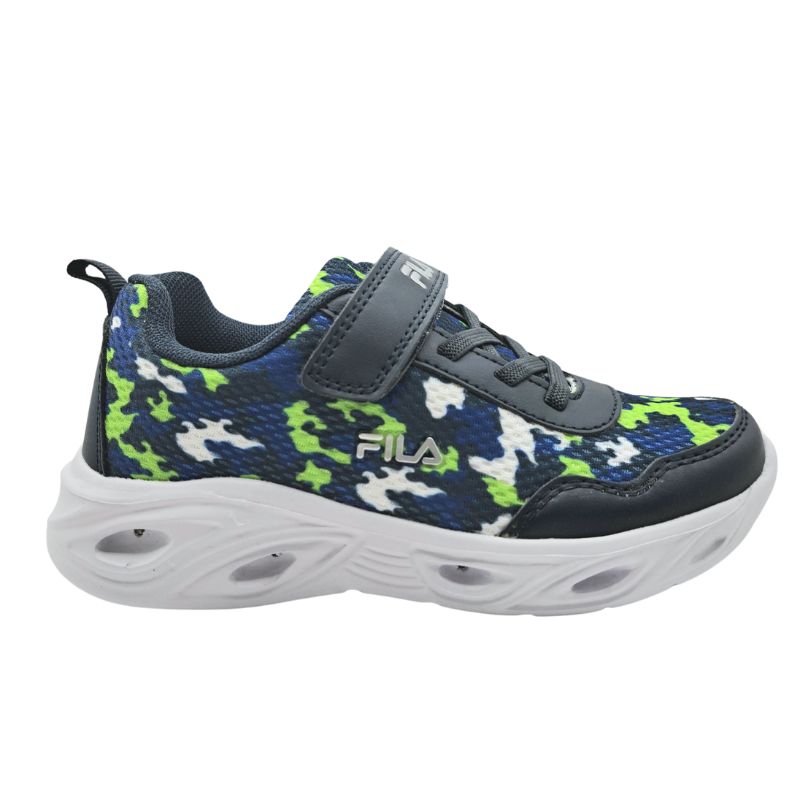 Fila Memory Blink 3 V 3AF51010-233 Αθλητικό με φωτάκια για αγόρι σε συνθετικό υλικό και ύφασμα Μπλε