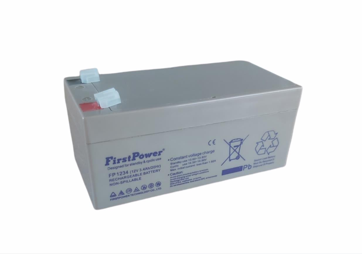 12-3.4 MΠΑΤΑΡΙΑ ΜΟΛΥΒΔΟΥ 12V 3.4Ah FIRST POWER