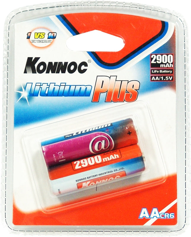 1.5V 2900mAh AA ΜΠΑΤΑΡΙΑ ΛΙΘΙΟΥ KONNOC