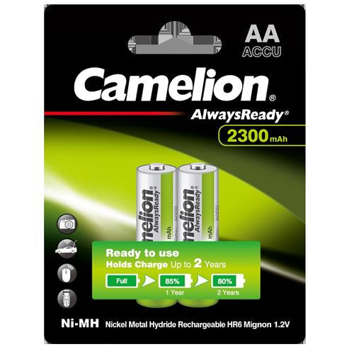 1.2V 2300mAh AA ΜΠΑΤΑΡΙΑ NiMH ΕΠΑΝΑΦΟΡΤΙΖΟΜΕΝΗ CAMELION