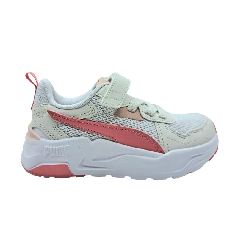 Puma Trinity Lite AC+PS 391480 16 Αθλητικό Sneaker για κορίτσι σε συνθετικό δέρμα και ύφασμα Ροζ-Λευκό\Ζαχαρί