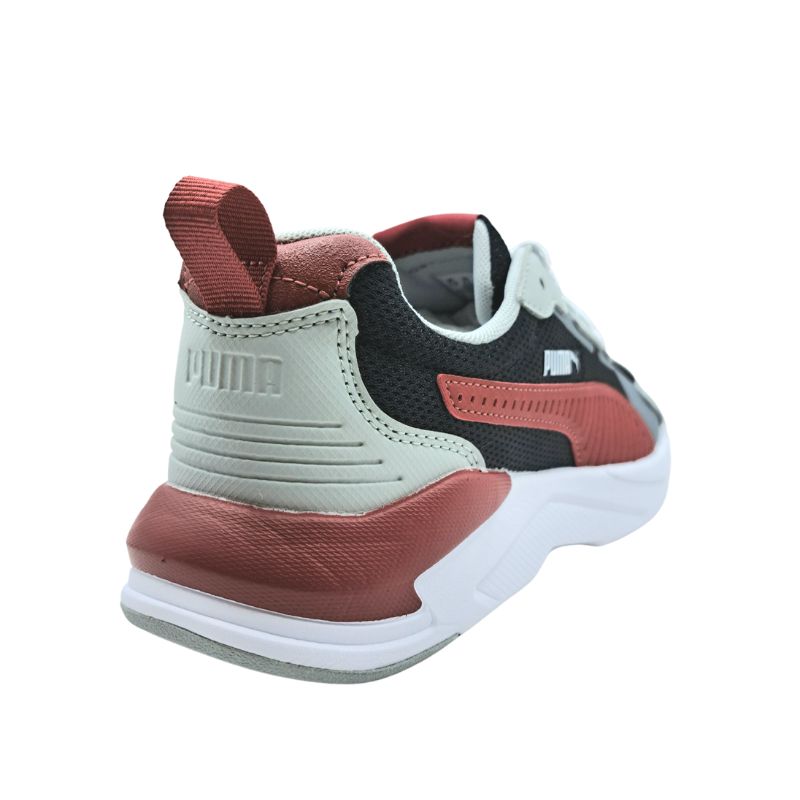 Puma X-Ray 3LT Jr 401493 02 Αθλητικό για αγόρι σε συνθετικό δέρμα κ ύφασμα Γκρί-Κόκκινο-Μάυρο