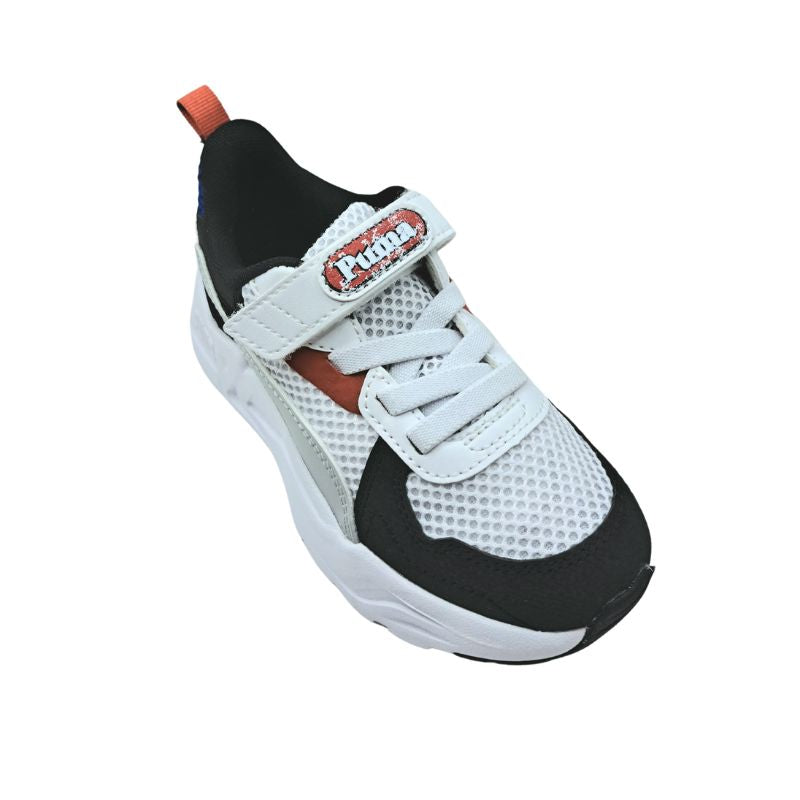 Puma Trinity Lite MID 90s AC+PS 400660 01 Αθλητικό για αγόρι σε συνθετικό δέρμα και ύφασμα Μαύρο-Λευκό-Πολύχρωμο