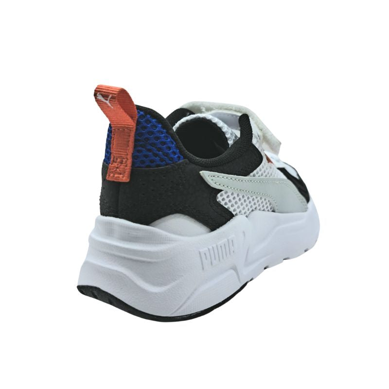 Puma Trinity Lite MID 90s AC+PS 400660 01 Αθλητικό για αγόρι σε συνθετικό δέρμα και ύφασμα Μαύρο-Λευκό-Πολύχρωμο