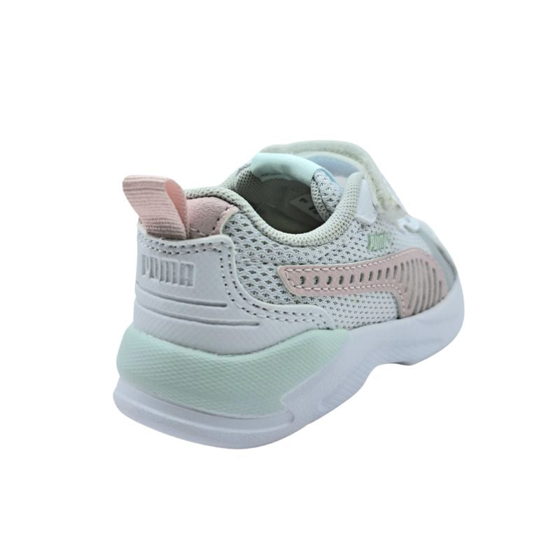 Puma X-Ray 3LT AC+Inf 401495 04 Αθλητικό για κορίτσι σε συνθετικό δέρμα και ύφασμα Λευκό-Πολύχρωμο