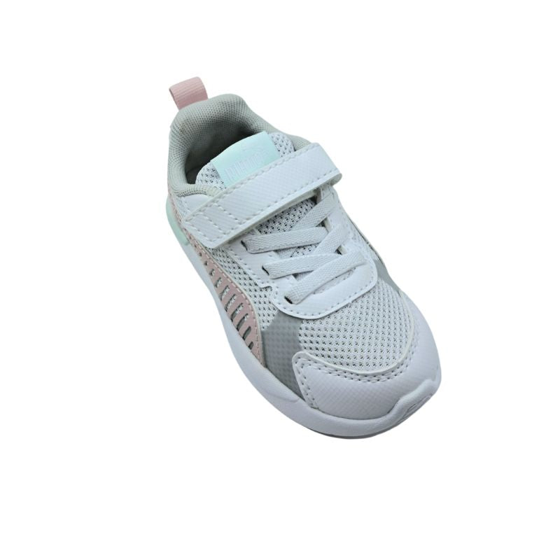 Puma X-Ray 3LT AC+Inf 401495 04 Αθλητικό για κορίτσι σε συνθετικό δέρμα και ύφασμα Λευκό-Πολύχρωμο