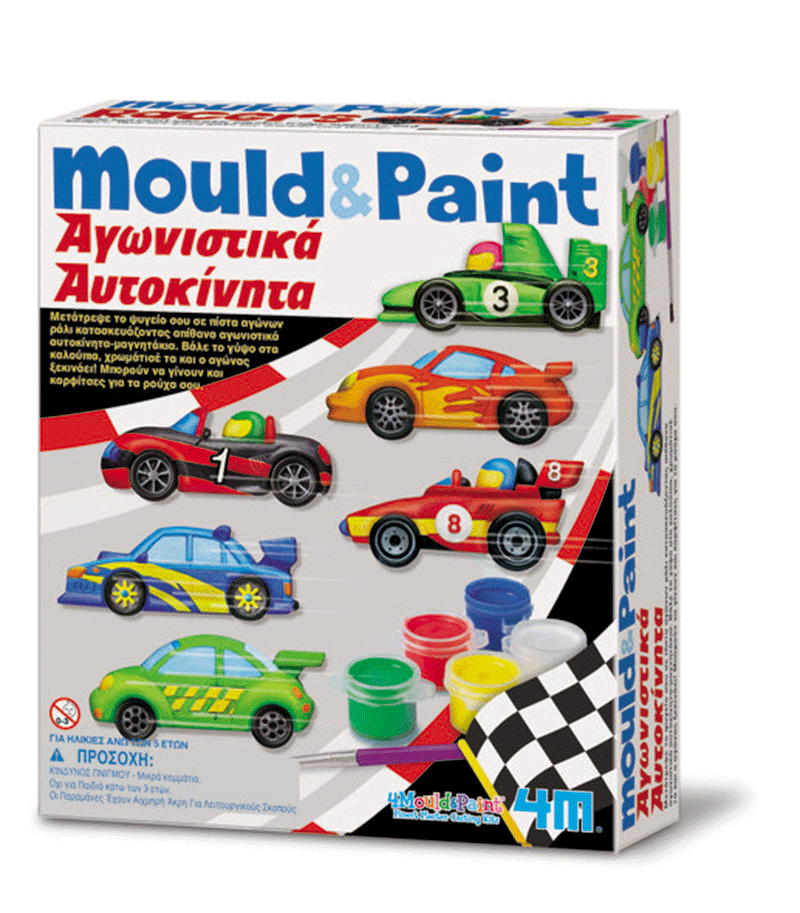 4M Κατασκευή Αγωνιστικά Αυτοκίνητα Μαγνητάκια/Καρφίτσα 3544