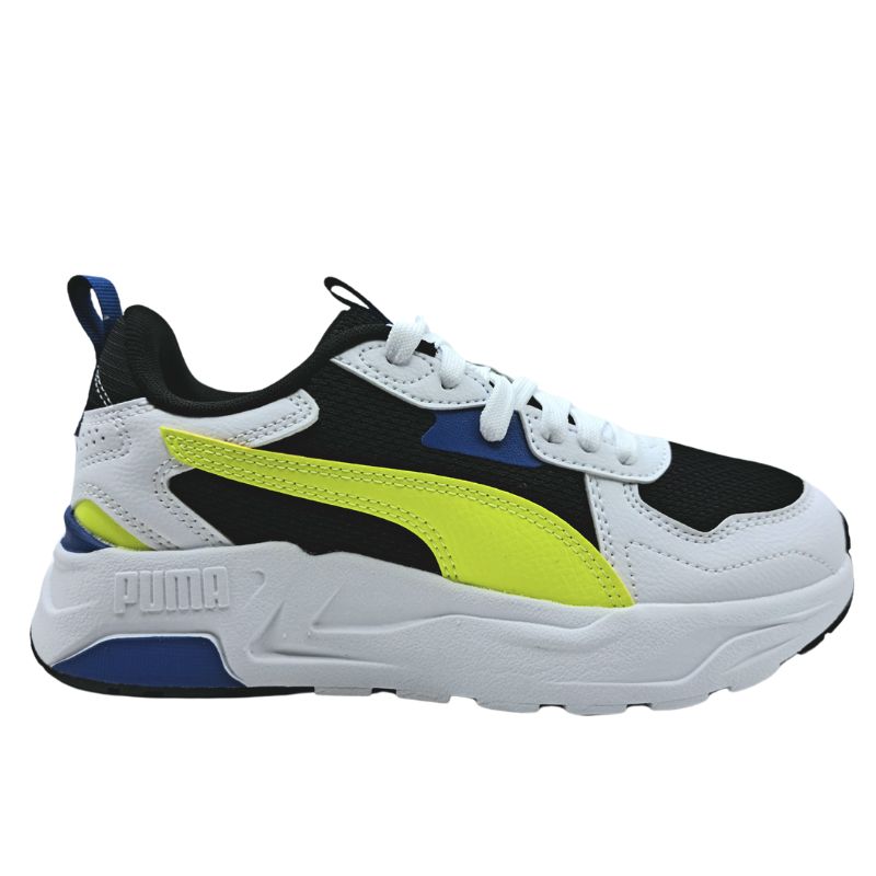 Puma Trinity Lite Jr 391443 14 Αθλητικό για αγόρι σε συνθετικό δέρμα και ύφασμα Μαύρο Λευκό Πολύχρωμο