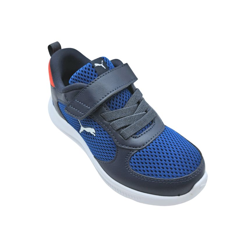 Puma Fun Racer 2 AC+Ps 400580 01 Αθλητικό για αγόρι σε συνθετικό δέρμα και ύφασμα New navy-Λευκό-Clyde Royal