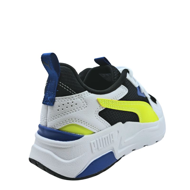 Puma Trinity Lite Jr 391443 14 Αθλητικό για αγόρι σε συνθετικό δέρμα και ύφασμα Μαύρο Λευκό Πολύχρωμο