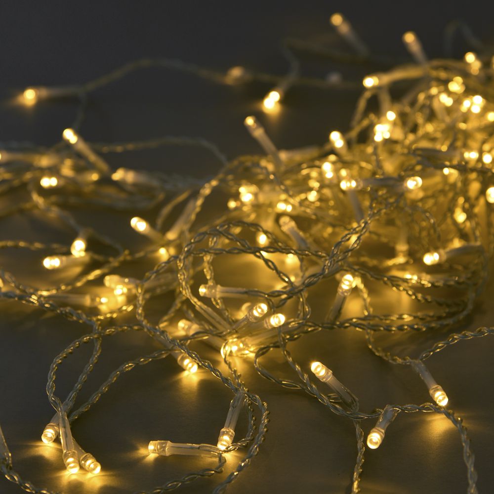 900 Led Κουρτίνα Διάφανο/Ζεστό Επεκτεινόμενο 3x3μ. Εσωτ./Εξωτ. Χώρου