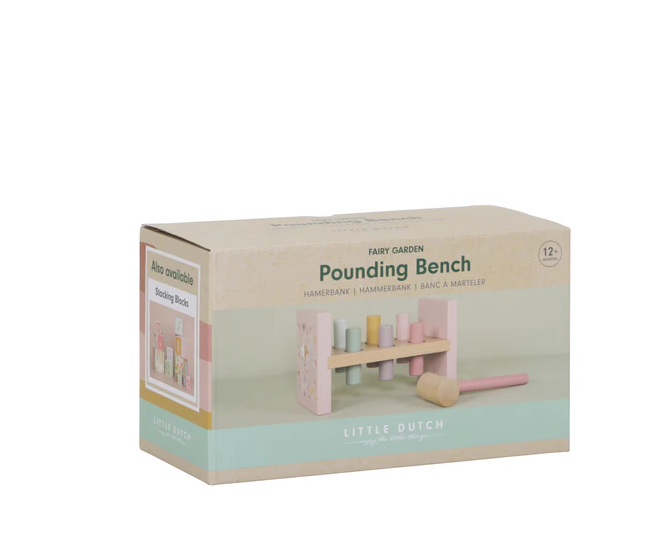 Little Dutch Ξύλινο παιχνίδι αντιστοίχισης με σφυρί Fairy Garden FSC LD7346