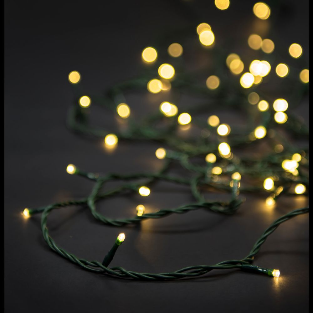 200 Led Πράσινο/Λευκό Επεκτεινόμενο Σταθερό 10μ. Εσωτ./Εξωτ. Χώρου