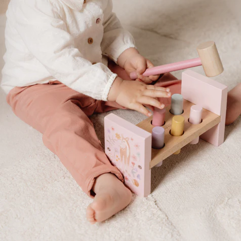 Little Dutch Ξύλινο παιχνίδι αντιστοίχισης με σφυρί Fairy Garden FSC LD7346