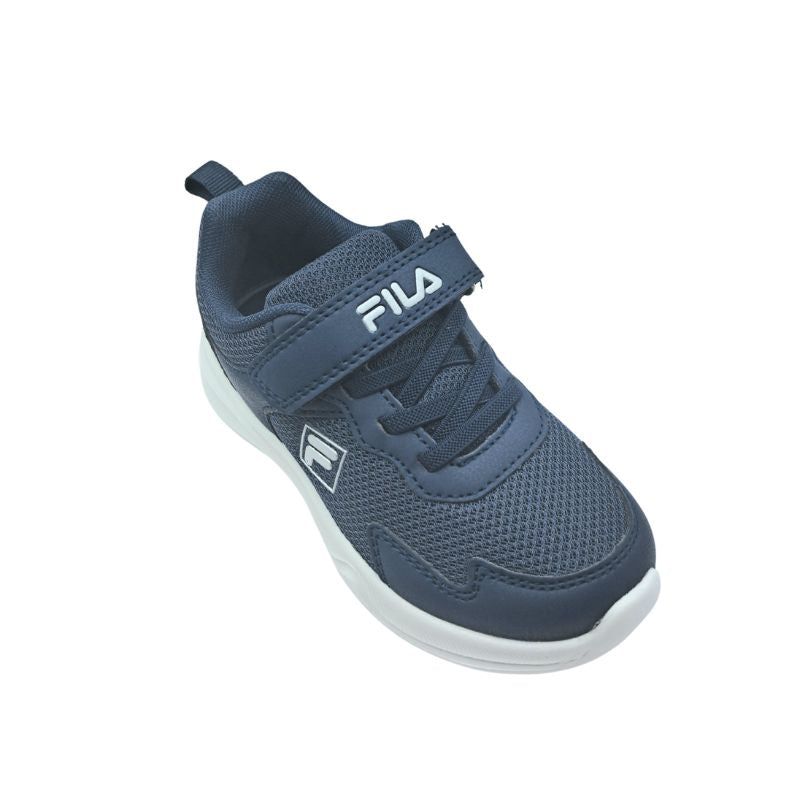 Fila Memory Abel 3V 3AF51018-233 Αθλητικό για αγόρι σε συνθετικό δέρμα και ύφασμα Metallic Silver\Μπλέ