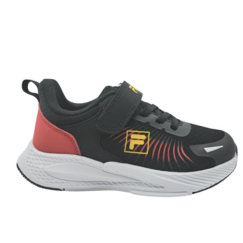 Fila Memory Arrow V 3AF51016-045 Αθλητικό για αγόρι σε συνθετικό δέρμα και ύφασμα Κόκκινο-Μάυρο.