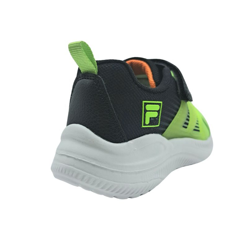 Fila Memory Fast 5V 3AF51015-605 Αθλητικό για αγόρι σε συνθετικό δέρμα και ύφασμα Μάυρο-Λάιμ