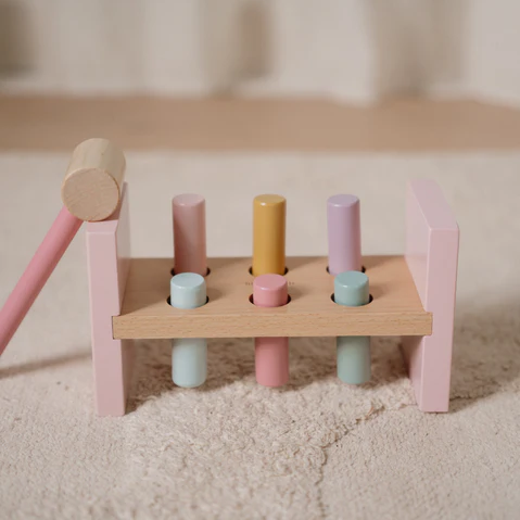 Little Dutch Ξύλινο παιχνίδι αντιστοίχισης με σφυρί Fairy Garden FSC LD7346