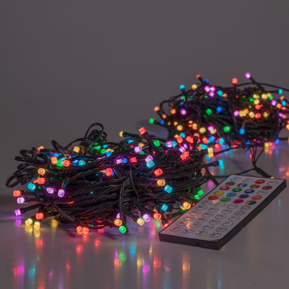 200 Led Λαμπάκια με Controller Εναλλαγής Πράσινο Καλώδιο 20μέτρα