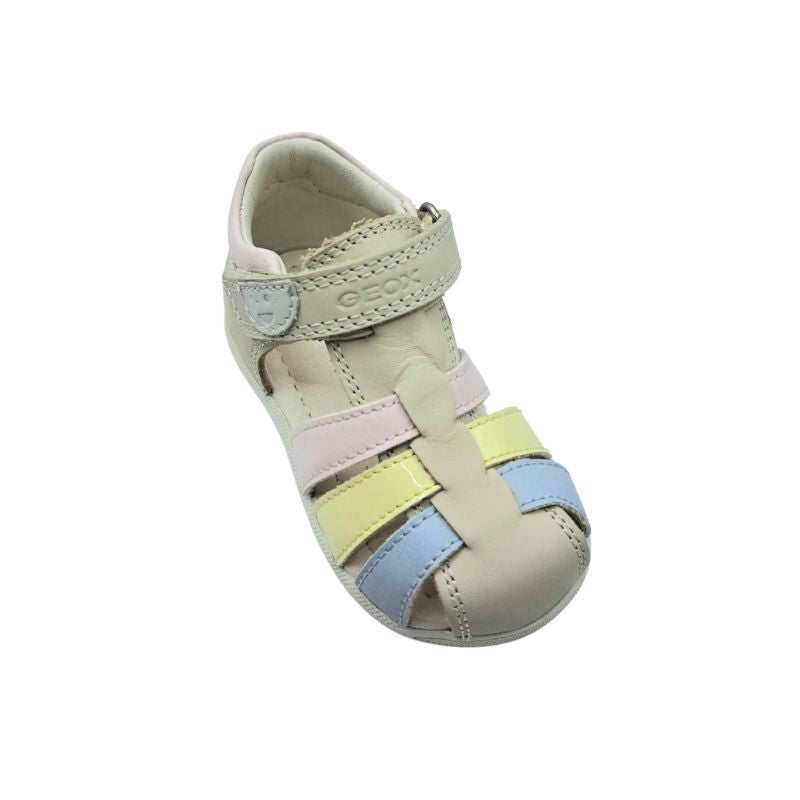 Geox B Sandal Macchia Girl B254WB 08502 C1M2M LT Ivory\LT Yellow