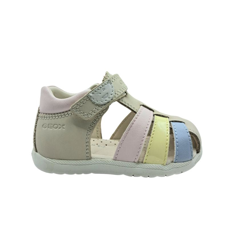 Geox B Sandal Macchia Girl B254WB 08502 C1M2M LT Ivory\LT Yellow