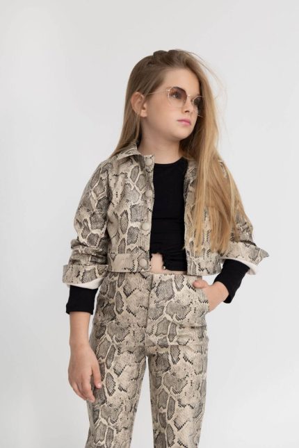 Alice cropped τζάκετ snake