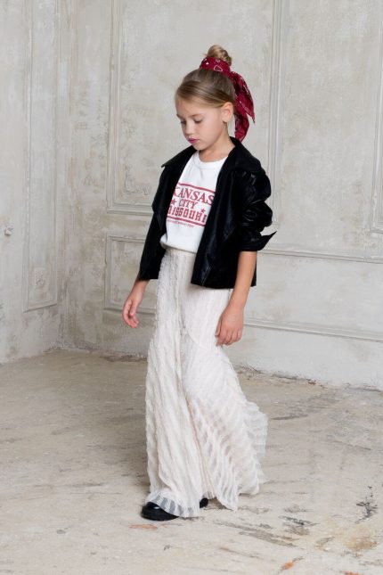 Alice Μπουφάν Biker με Εφέ Δέρματος Μαύρο