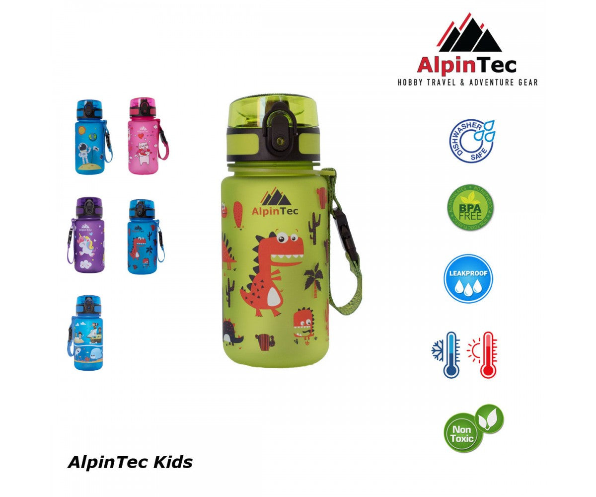 AlpinTec Παγούρι DINO 350ml Kids πράσινο C-350GN-DIN