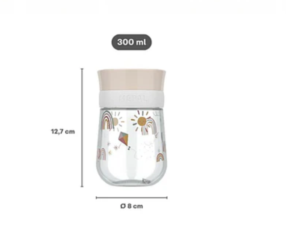 LITTLE DUTCH. Εκπαιδευτικό ποτηράκι περιμετρικό Mio 300 ml - Little Farm