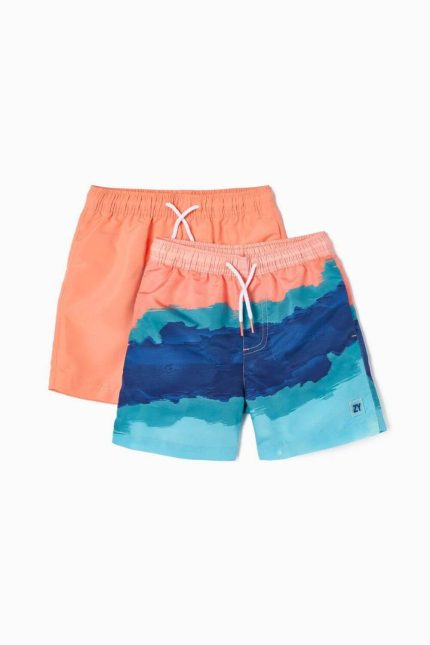 Ζippy Kids σετ 2 μαγιό αγόρι κοραλί