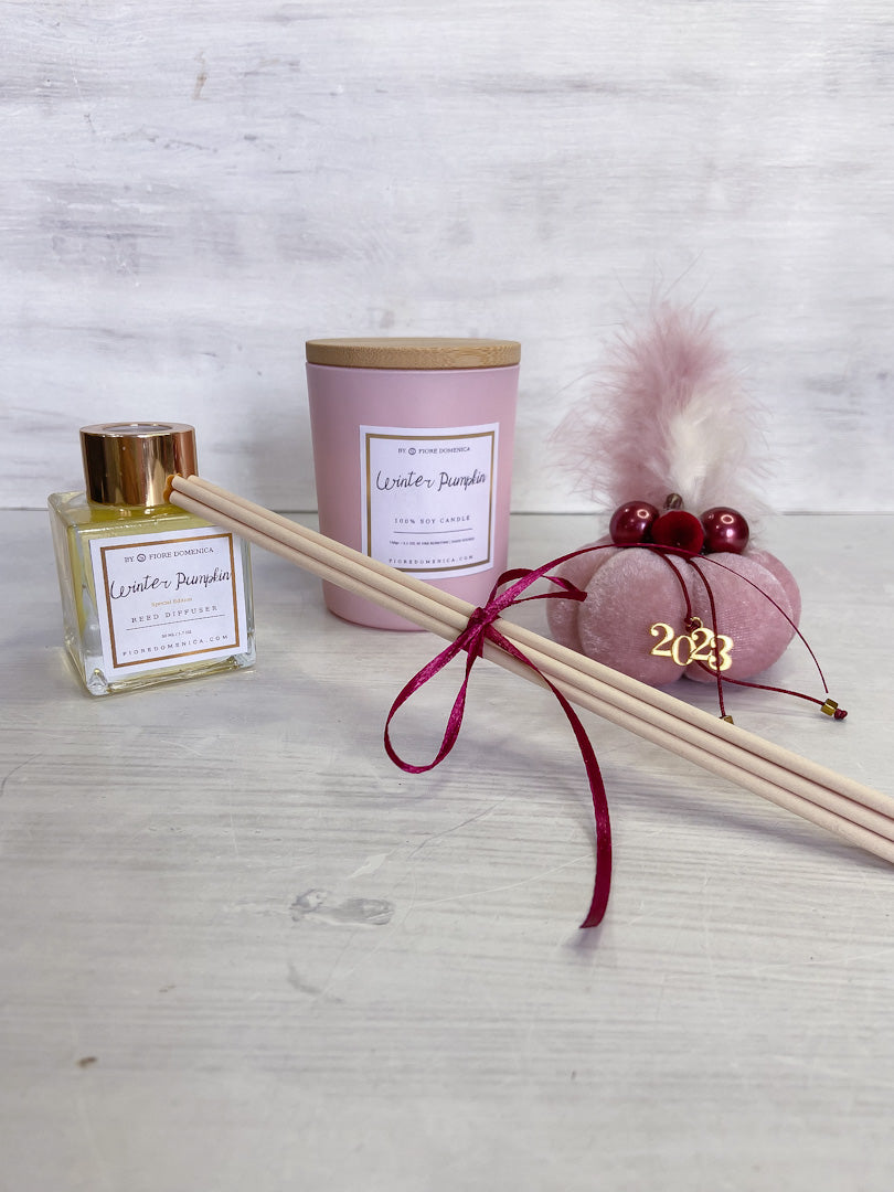 Κερί σόγιας Winter Pumpkin Small Pink