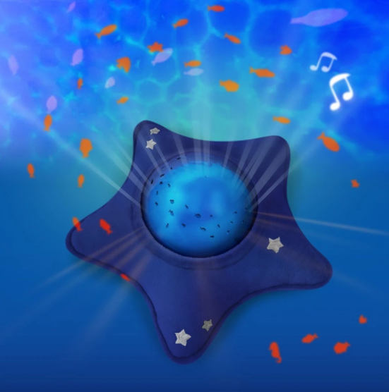 Pabobo DAP01-BLUESTAR Προβολέας Αστέρι υφασμάτινο με εικόνες θαλάσσης & ήχους 2297