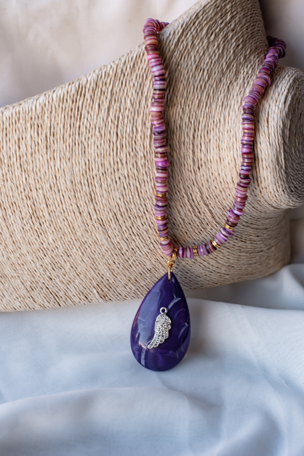 "very purple" καλοκαιρινό γυναικείο κολιέ