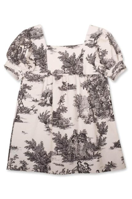 Domer φόρεμα άσπρο-μαύρο