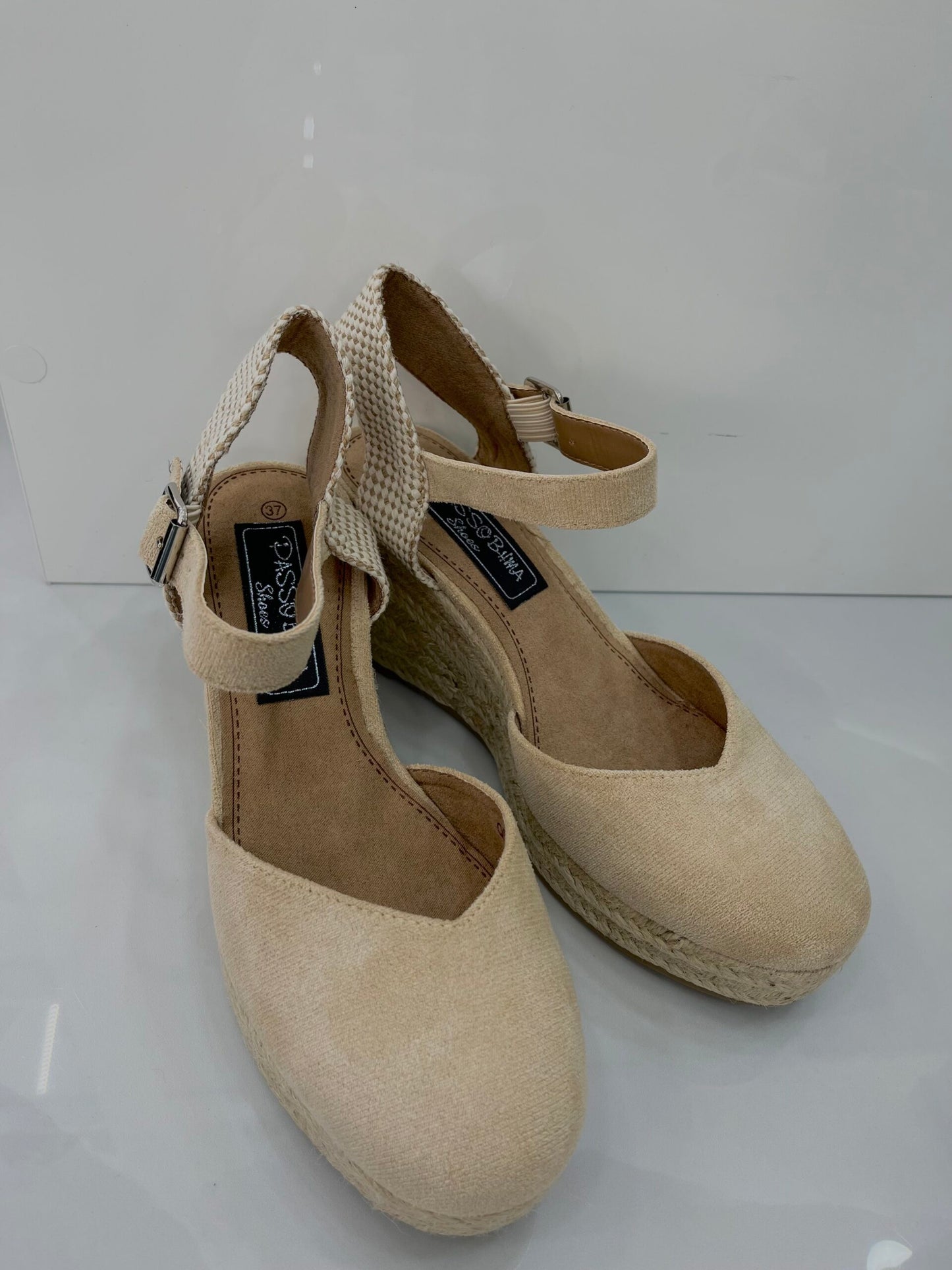 Platform Espadrilles All Beige