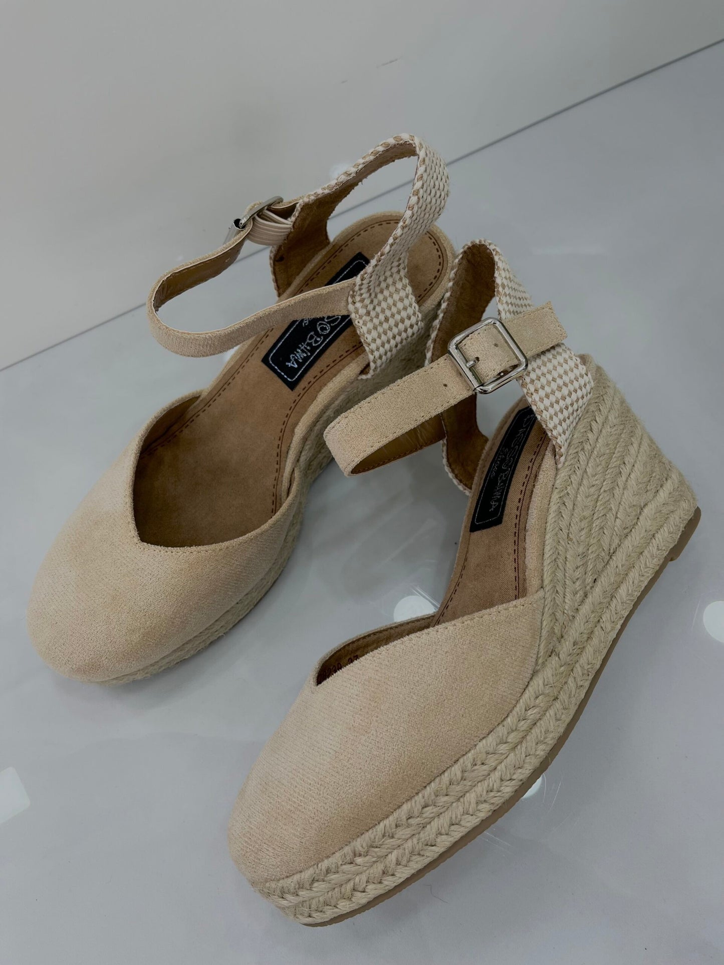 Platform Espadrilles All Beige