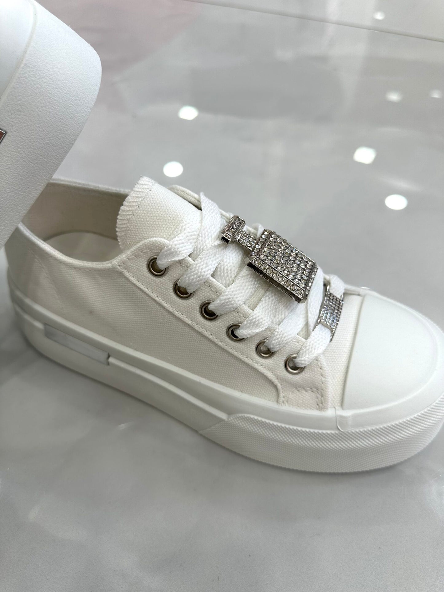 Sneaker Σταράκι με Σχέδιο AllWhite