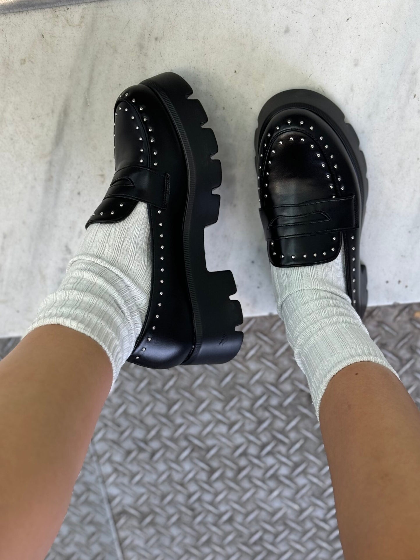 Loafer με Ασημί Τρουκς Black