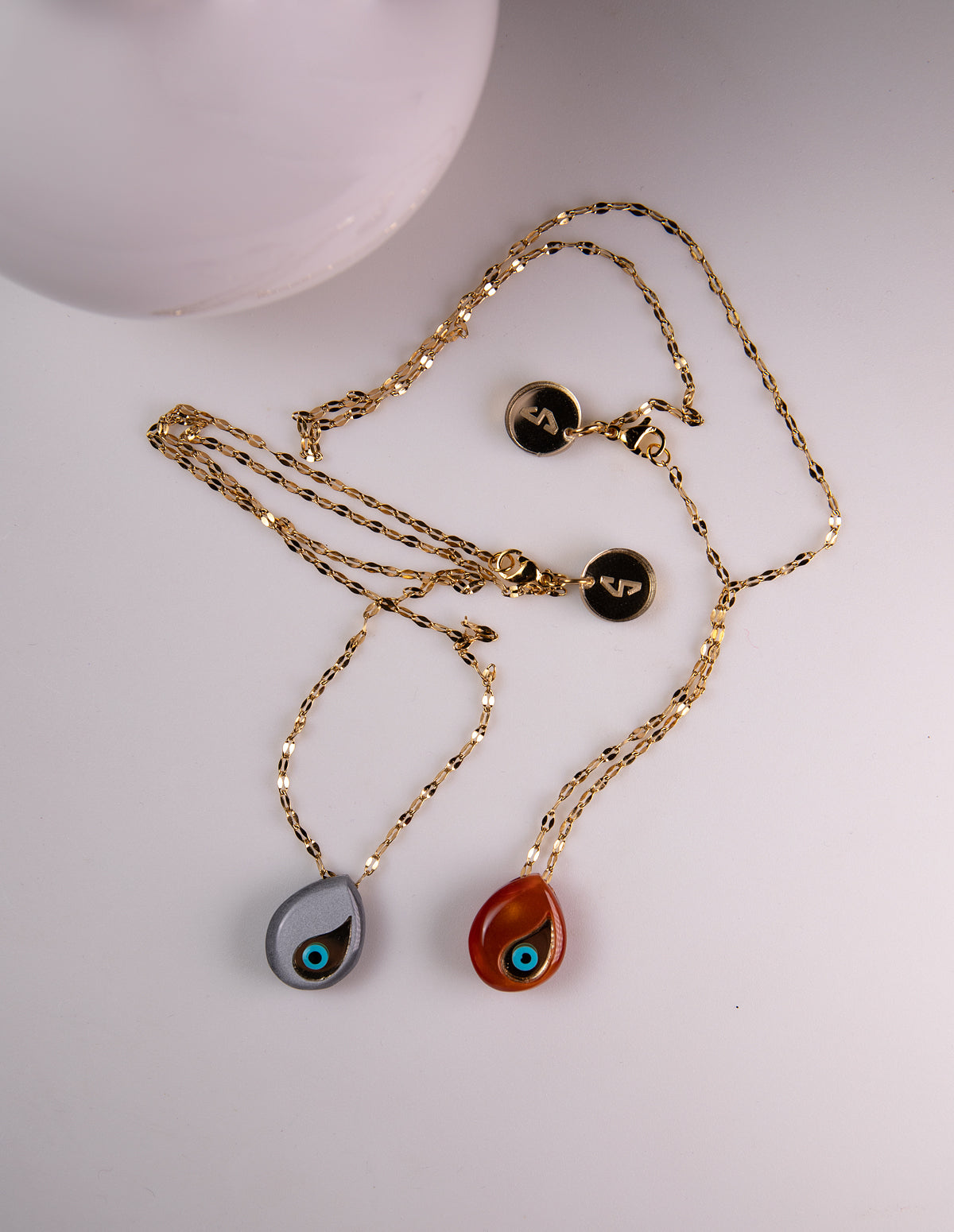 "gold floating tears" κολιέ