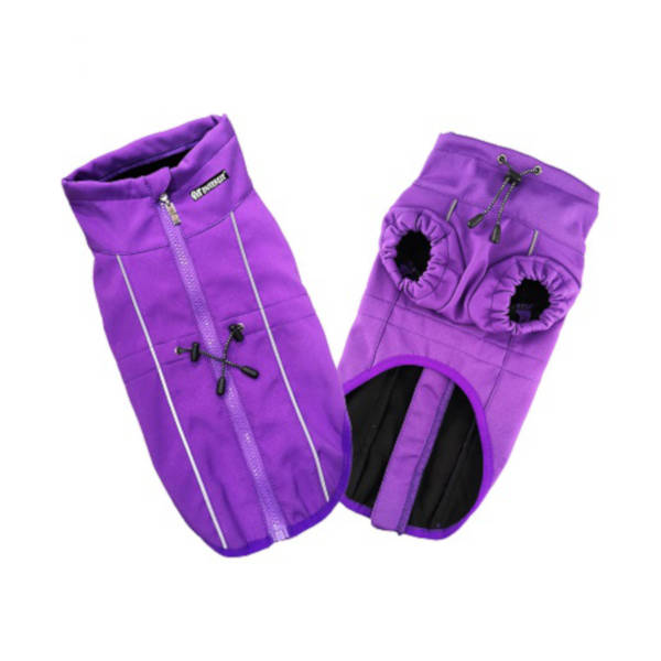 Active Outdoor Vest - Ημιαδιάβροχο Μπουφάν Σκύλου - 2XLarge : 54cm, Μωβ