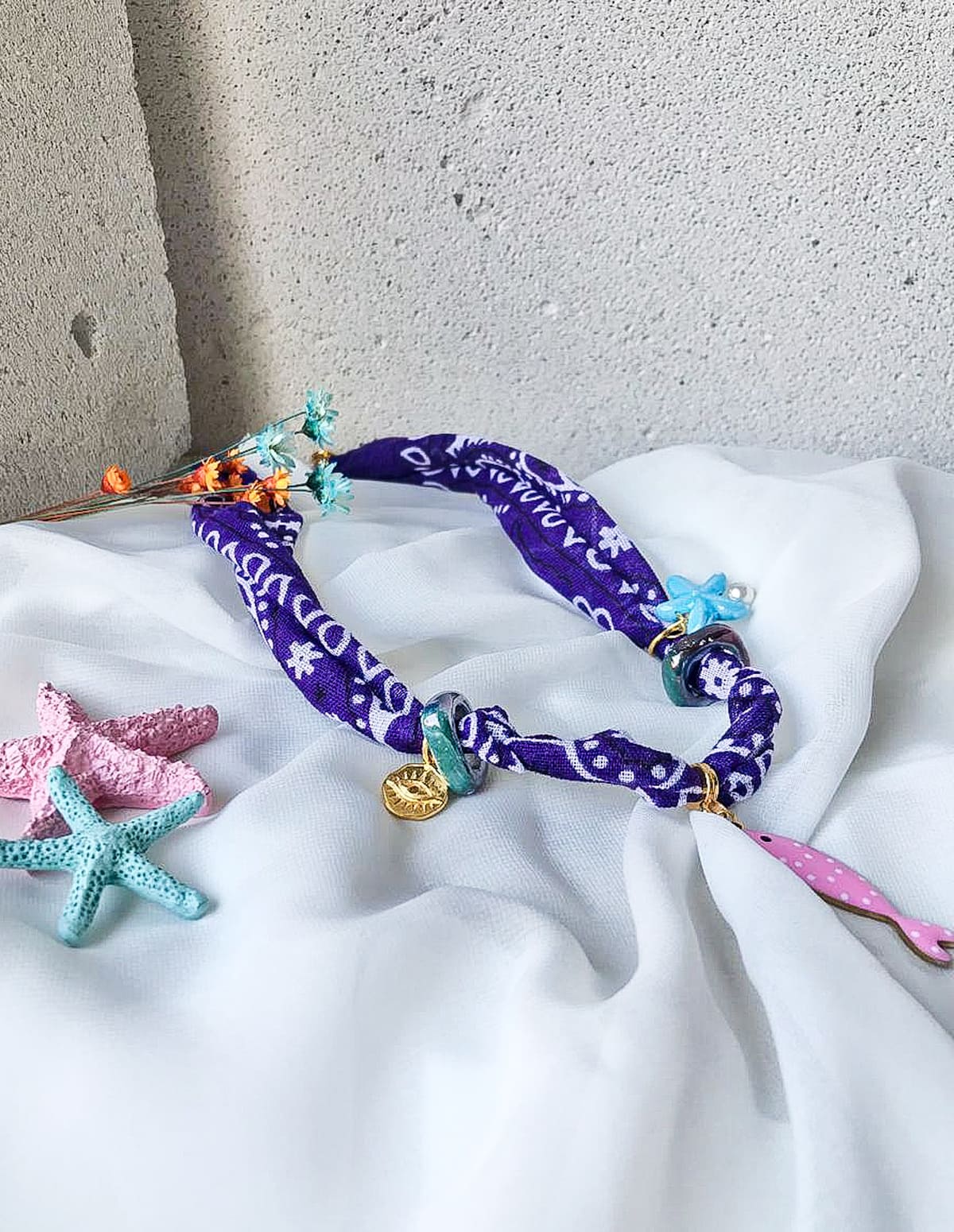 κολιέ bandana “Ocean play”