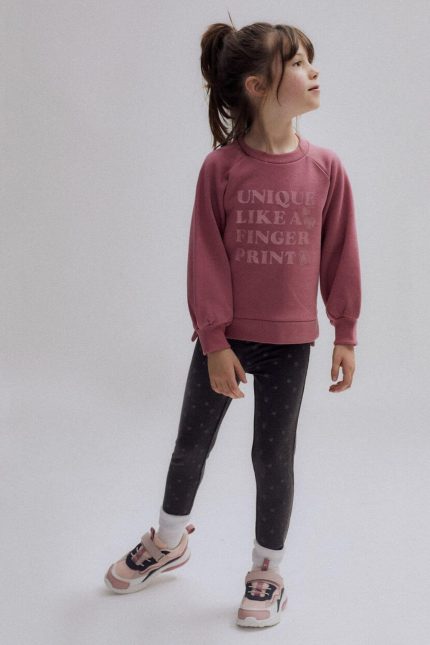 Zippy-Kids φούτερ ‘FINGERPRINT’ ροζ