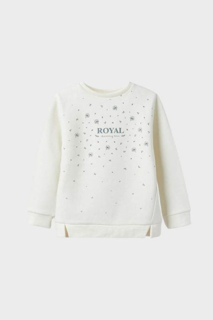 Zippy-Kids φούτερ ‘ROYAL’ λευκό