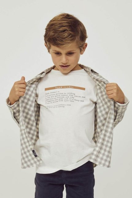 Zippy-kids μπλούζα ‘BOOK READER’ λευκό